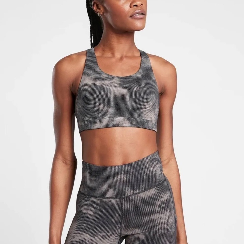 Athleta Camo Advance Printed Sports Workout Gym Bra 38DD